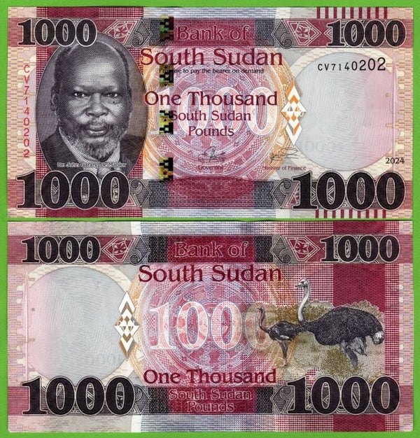 Sudan Del sur 1000 Pound 2021, P-
