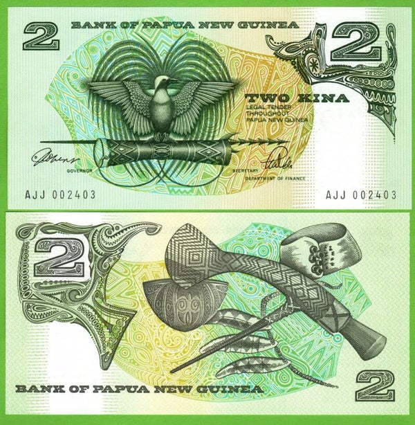Papua nueva Guinea 2 Kina 1992, P-12a Unc