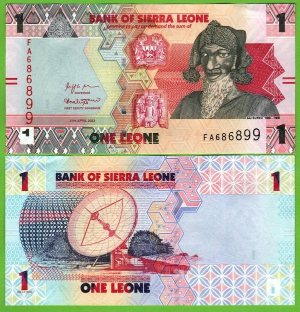 Sierra Leona 1 Leone 2022, P-w34 Unc