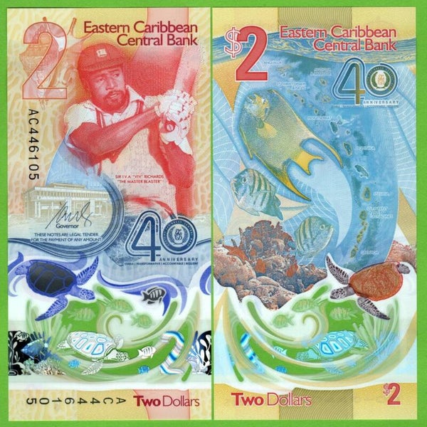 Estados Caribeños del Este 2 Dollar 2023, P-61c Unc