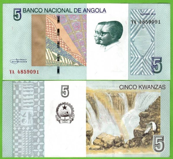 Angola 5 Kwanzas 2012, P-151a Aunc