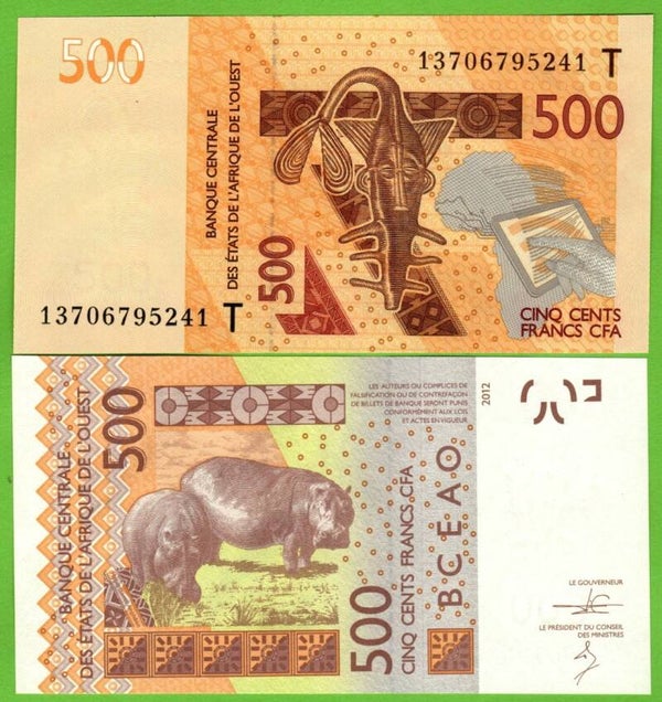 Estados del Africa Occidental 500 Francs 2003, P-819Tb (Togo) Unc