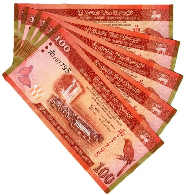 Sri Lanka 100 Rupees 2022, P-New Lote 5 Pcs