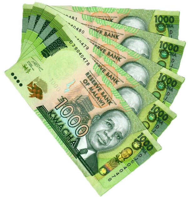 Malawi 1000 Kwachas 2024, P-67 Lote 5 pcs Unc