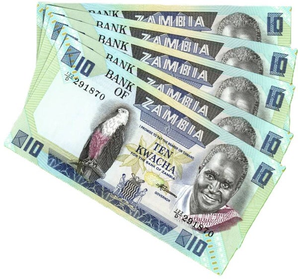 Zambia 10 Kwachas 1980, P-26e Lote 5 Unc