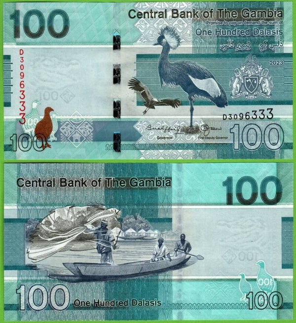 Gambia 100 Dalasis 2023, P-41c Unc