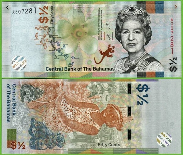 Bahamas 1/2 Cents 2019, P-76Aa Unc