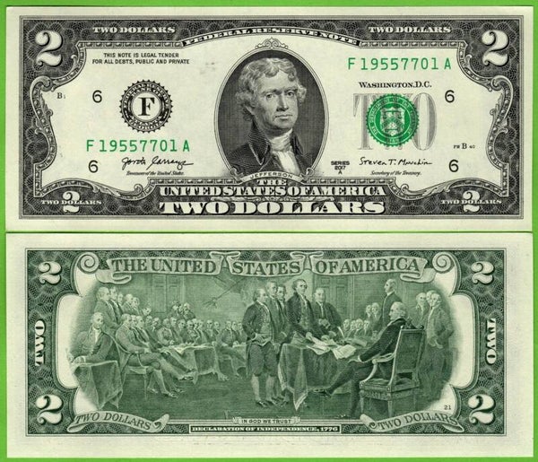 Estados Unidos 2 Dolares 2017, P-545bE Unc