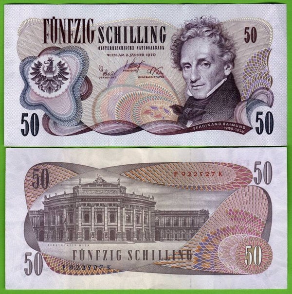 Austria 50 Schilling 1970, P-144 XF