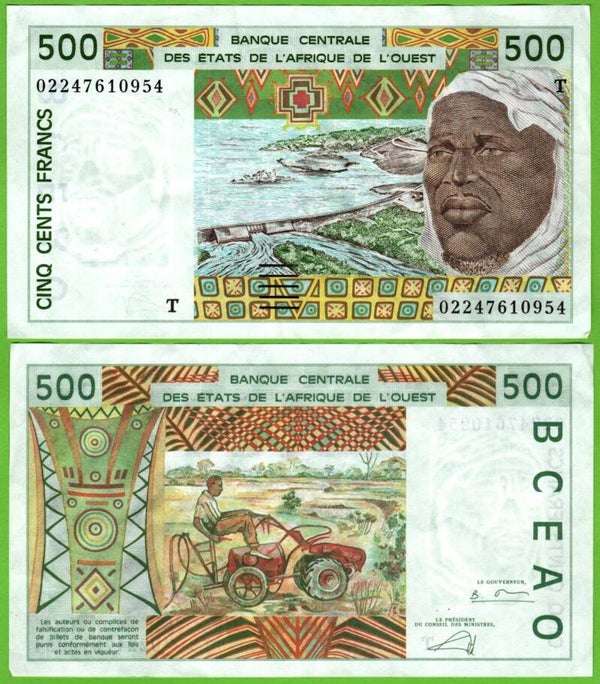 Estados Del  Africa Del Oeste 500 Francs 2002, P-810Td