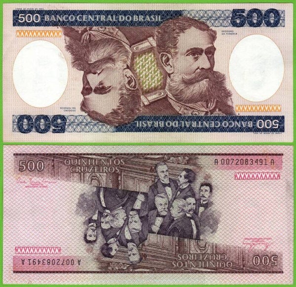 Brazil 500 Cruzeiros 1981, P-200a Unc
