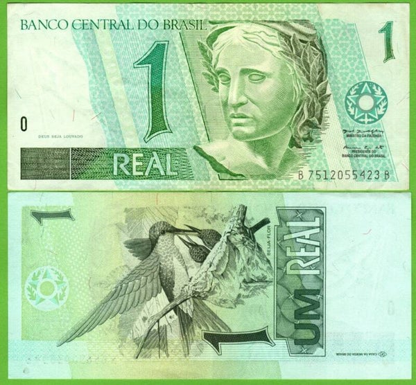 Brazil 1 Real 1997, P-243Ac Fina