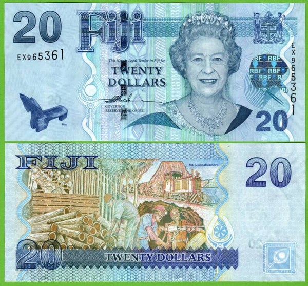 Fiji 20 Dollar 2007, P-112b Unc