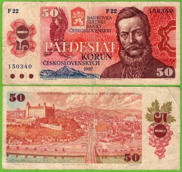 Checoslovaquia 50 Korun 1987 P-96 XF