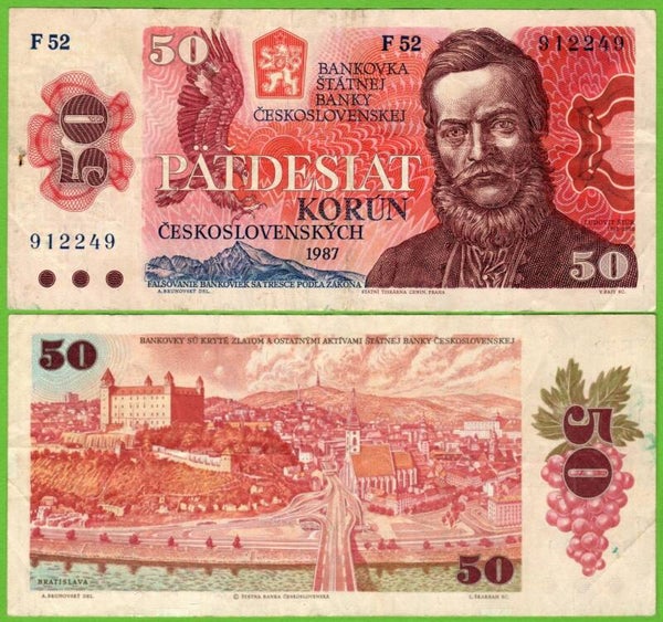 Checoslovaquia 50 Korun 1987 P-96 XF