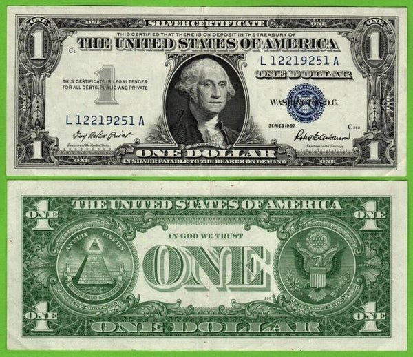 Estados Unidos 1 Dollar 1957, P-419 Au
