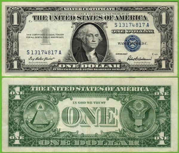 Estados Unidos 1 Dollar 1957, P-419 Au