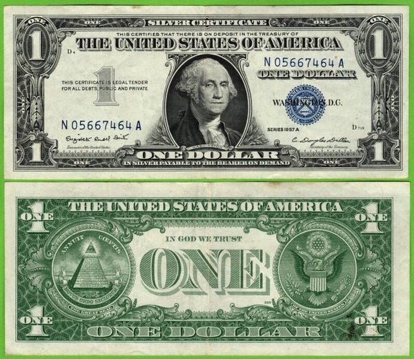 Estados Unidos 1 Dollar 1957, P-419 Au