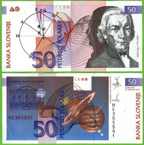 Eslovenia 50 Tolarjev 1992, Km13a XF
