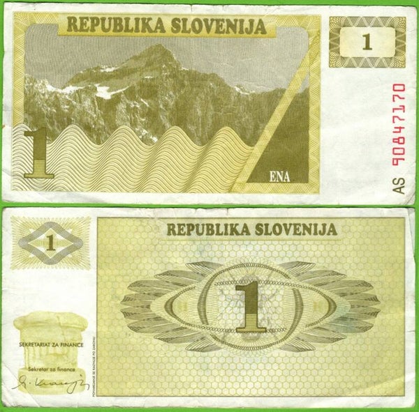 Eslovenia 1 Tolar 1990 P-1a Circ