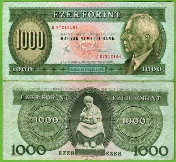 Hungria 1000 Forint 1983, P-173b Xf