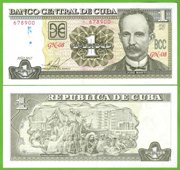 Cuba 1 Peso 2017, P-128 Unc