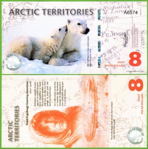 Territorios Articos 8 Dollar 2011, Unc
