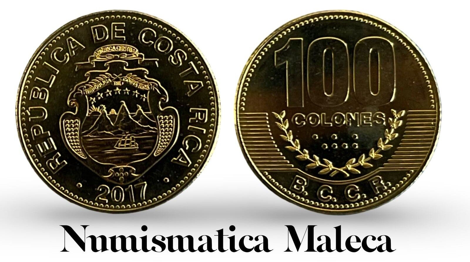 Costa Rica 100 Colones 2017, Km240a Unc
