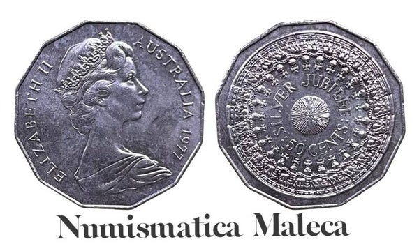 Australia 50 cents 1977 Km74 xf