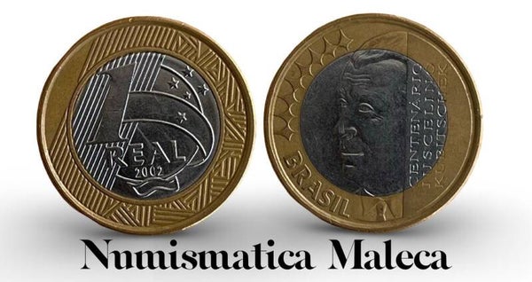 Brazil 1 Real 2002, Km656 XF CENTENARIO DE JUSTOCELINO