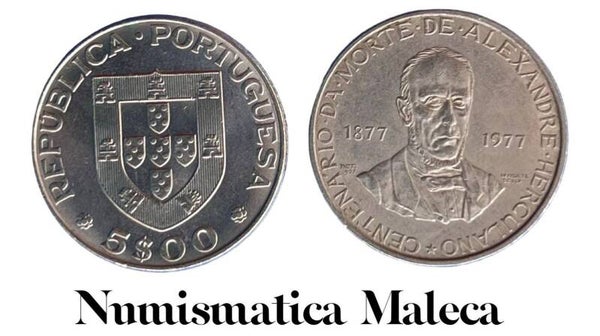 Portugal 5 Escudos 1977, Km606 xf