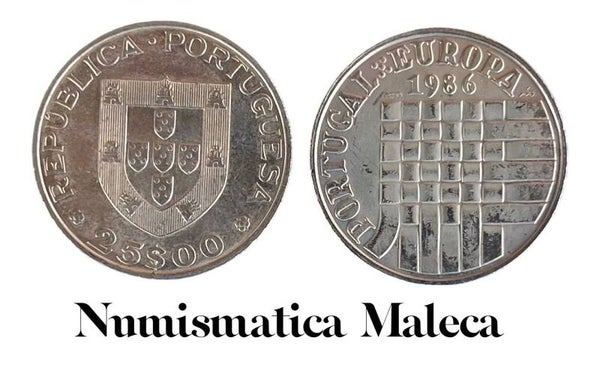 Portugal 25 Escudos 1986, Km635 XF