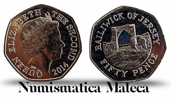 Jersey 50 Pence 2014, Km108 Unc