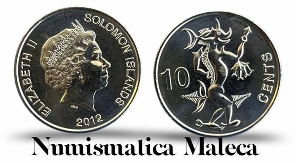 Islas Salomon 10 Cents 2012, Km235 Unc