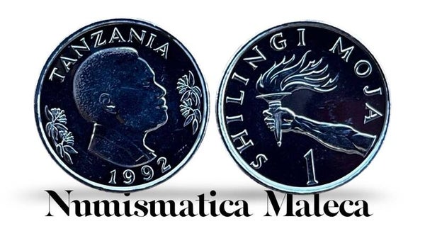 Tanzania 1 Shilling 1992, Km22 Unc