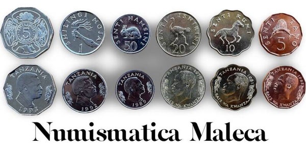 Tanzania Set 6 Monedas Unc