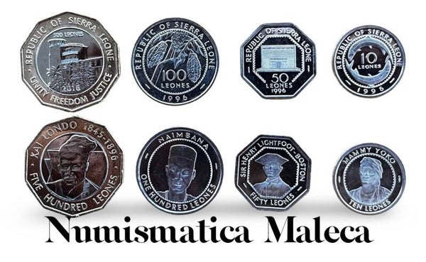 Sierra Leona Set 4 Monedas Unc
