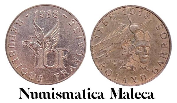 Francia 10 Francs 1988, Km965 Vf