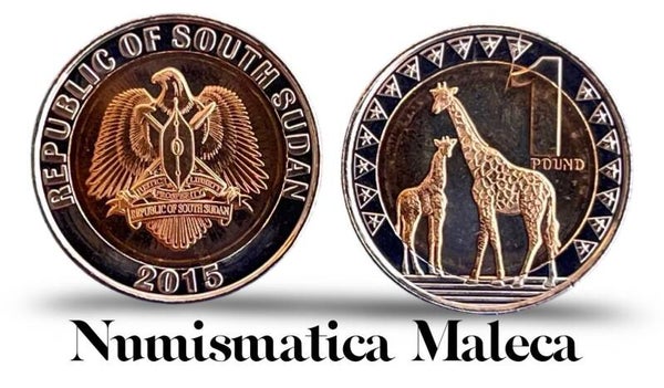Sudan Del Sur 1 Pound 2015, Km4 Unc