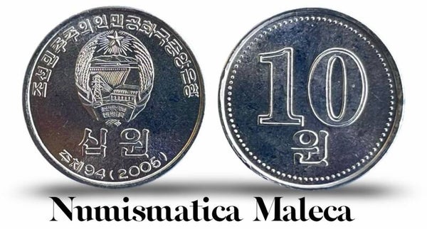 Corea Del Norte 10 Won 2005, Km425 Unc