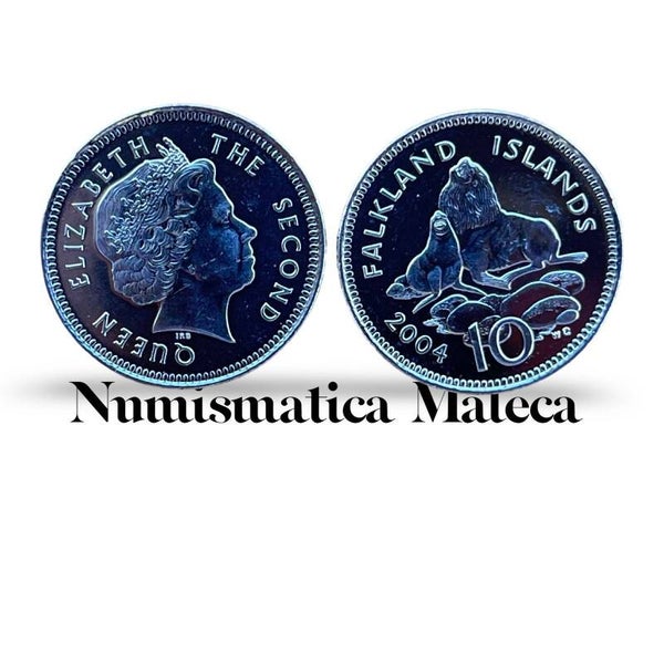 Falkland Island 10 Pence 2004, Km133 Unc