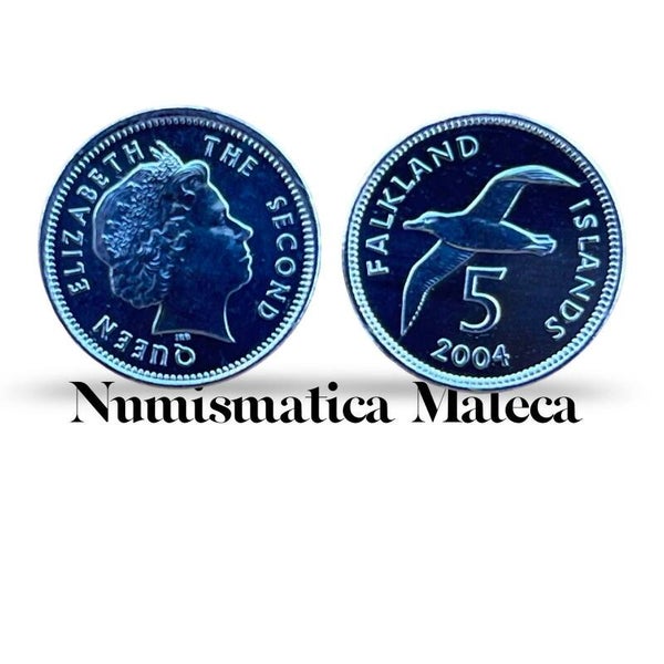 Falkland Island 5 Pence 2004, Km132 Unc
