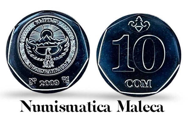 Kyrgustan 10 Som 2009, Km43 Unc