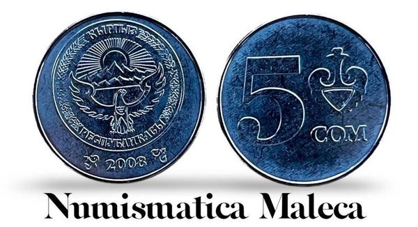 Kyrgustan 5 Som 2008, Km16 Unc