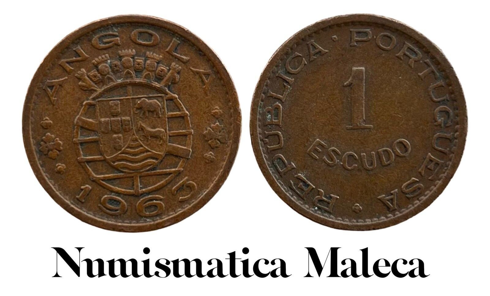 Angola 1 Escudo 1963, Km76 VF