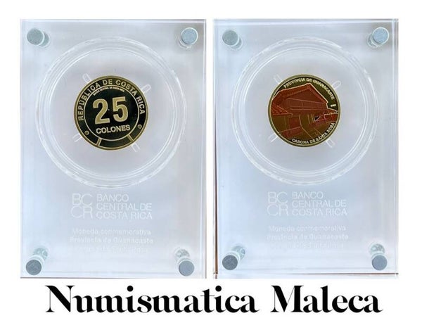 Costa Rica 25 Colones 2023, Provincia Guanacaste Acrilico