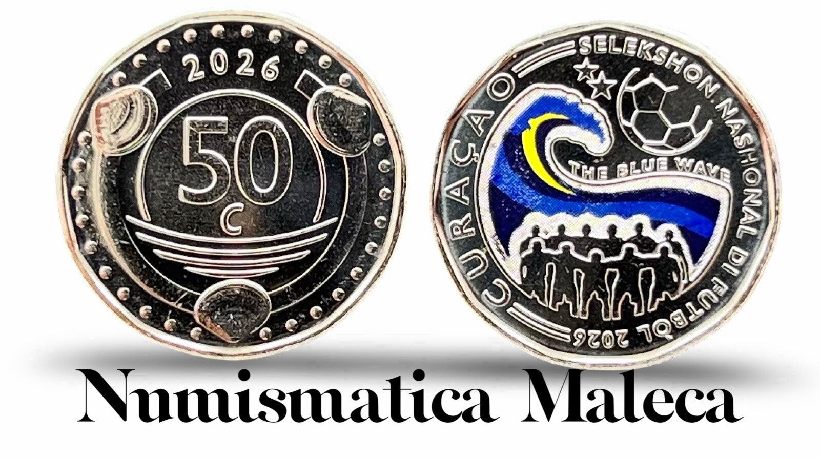 Curacao 50 Cents 2026, km-new Unc