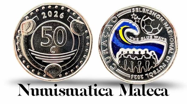 Curacao 50 Cents 2026, km-new Unc