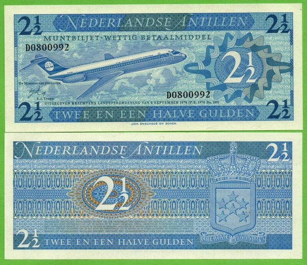 Antillas Holandesas 21/2 Gulden 1970, P-21 Unc