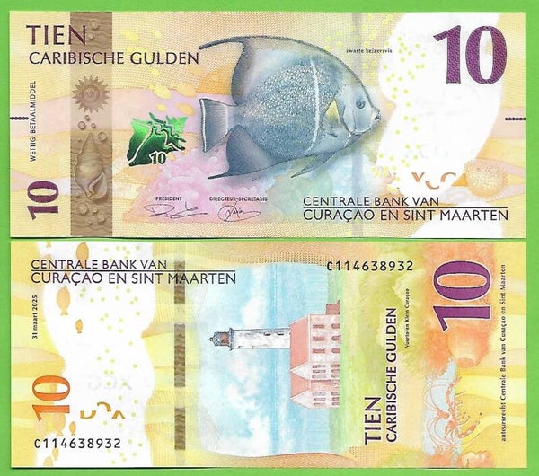 Curacao & San Martin 10 Gulden 2025, P-w1 Unc